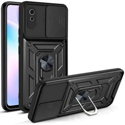 Чехол ударопрочный Serge Ring Camshield Xiaomi Redmi 9A (Черный)