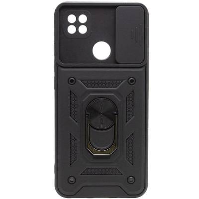 Чехол ударопрочный Serge Ring Camshield Xiaomi Redmi 9C (Черный) Чехол ударопрочный Serge Ring Camshield Xiaomi Redmi 9C (Черный)