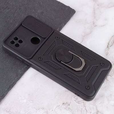 Чехол ударопрочный Serge Ring Camshield Xiaomi Redmi 9C (Черный) Чехол ударопрочный Serge Ring Camshield Xiaomi Redmi 9C (Черный)