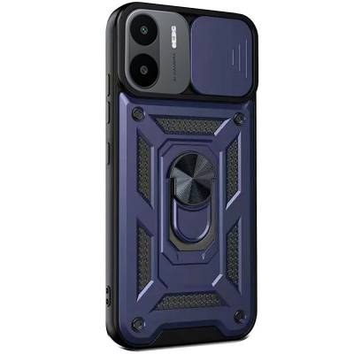 Чохол удароміцний Serge Ring Camshield з магнітним утримувачем Xiaomi Redmi A1 (Синій)