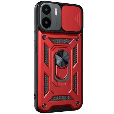 Чохол удароміцний Serge Ring Camshield з магнітним утримувачем Xiaomi Redmi A1 (Червоний)