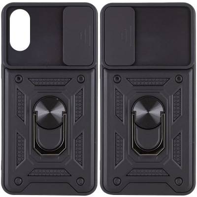 Чехол ударопрочный Serge Ring Camshield Apple iPhone X (Черный)