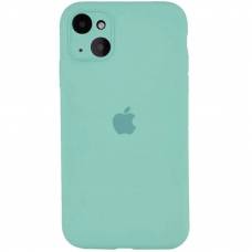 Чехол Silicone case Full Camera Apple iPhone 14 Spearmint (Бирюзовый)