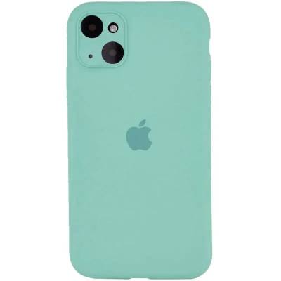 Чехол Silicone case Full Camera Apple iPhone 14 Spearmint (Бирюзовый)