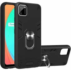 Чехол ударопрочный Serge Ring с магнитным держателем Realme C11 (Черный)
