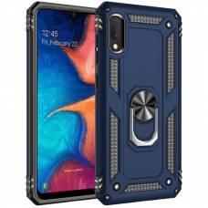Чохол ударостійкий Serge Ring Samsung Galaxy A02 (Синій) Чохол ударостійкий Serge Ring Samsung Galaxy A02 (Синій)