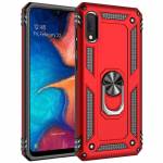 Чохол ударостійкий Serge Ring Samsung Galaxy A02 (Червоний)