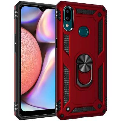 Чехол ударопрочный Serge Ring Samsung Galaxy A12 (Красный)