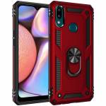 Чехол ударопрочный Serge Ring Samsung Galaxy A12 (Красный)