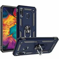 Чехол ударопрочный Serge Ring Samsung Galaxy A20 (Синий) Чехол ударопрочный Serge Ring Samsung Galaxy A20 (Синий)