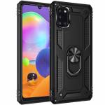 Чехол ударопрочный Serge Ring Samsung Galaxy A31 (Черный)