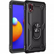 Чехол ударопрочный Serge Ring Samsung Galaxy M01 Core (Черный)
