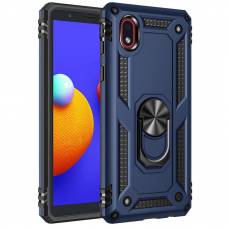 Чехол ударопрочный Serge Ring Samsung Galaxy M01 Core (Синий)