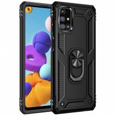 Чехол ударопрочный Serge Ring Samsung Galaxy M31S (Черный)