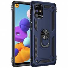 Чехол ударопрочный Serge Ring Samsung Galaxy M31S (Синий) Чехол ударопрочный Serge Ring Samsung Galaxy M31S (Синий)