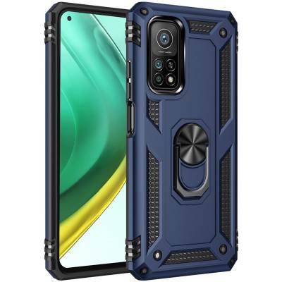 Чехол ударопрочный Serge Ring Xiaomi Mi 10T Pro (Синий)