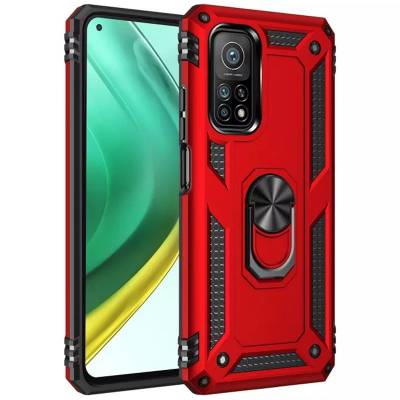 Чехол ударопрочный Serge Ring Xiaomi Mi 10T (Красный)