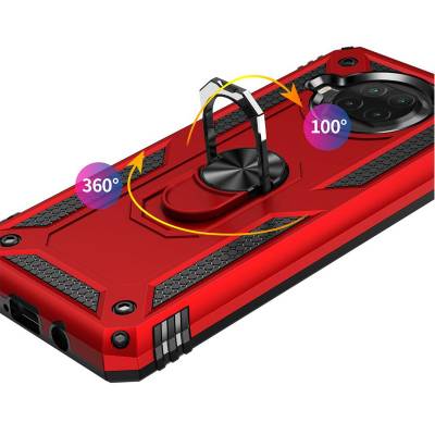 Чехол ударопрочный Serge Ring Xiaomi Mi 10T Lite (Красный) Чехол ударопрочный Serge Ring Xiaomi Mi 10T Lite (Красный)