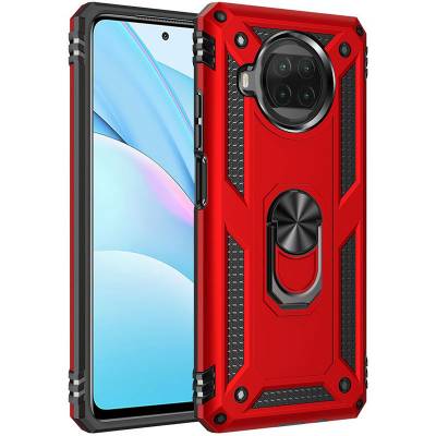 Чехол ударопрочный Serge Ring Xiaomi Mi 10T Lite (Красный)