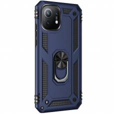 Чехол ударопрочный Serge Ring Xiaomi Mi 11 (Синий)