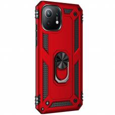 Чехол ударопрочный Serge Ring Xiaomi Mi 11 (Красный)
