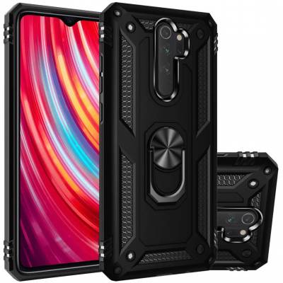 Чехол ударопрочный Serge Ring Xiaomi Redmi Note 8 Pro (Черный)