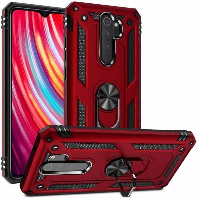 Чехол ударопрочный Serge Ring Xiaomi Redmi Note 8 Pro (Красный)