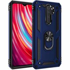 Чехол ударопрочный Serge Ring Xiaomi Redmi Note 8 Pro (Синий)