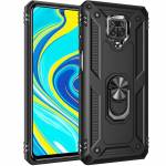 Чехол ударопрочный Serge Ring Xiaomi Redmi Note 9 Pro Max (Черный)