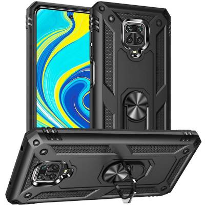 Чехол ударопрочный Serge Ring Xiaomi Redmi Note 9 Pro Max (Черный) Чехол ударопрочный Serge Ring Xiaomi Redmi Note 9 Pro Max (Черный)