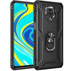 Чехол ударопрочный Serge Ring Xiaomi Redmi Note 9 Pro (Черный) Чехол ударопрочный Serge Ring Xiaomi Redmi Note 9 Pro (Черный)