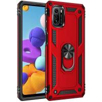 Чехол ударопрочный Serge Ring Xiaomi Poco F3 (Красный) Чехол ударопрочный Serge Ring Xiaomi Poco F3 (Красный)