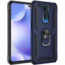 Чехол ударопрочный Serge Ring Xiaomi Poco X2 (Синий)