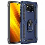 Чехол ударопрочный Serge Ring Xiaomi Poco X3 Pro (Синий)
