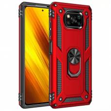 Чехол ударопрочный Serge Ring Xiaomi Poco X3 (Красный) Чехол ударопрочный Serge Ring Xiaomi Poco X3 (Красный)