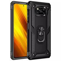 Чехол ударопрочный Serge Ring Xiaomi Poco X3 (Черный) Чехол ударопрочный Serge Ring Xiaomi Poco X3 (Черный)