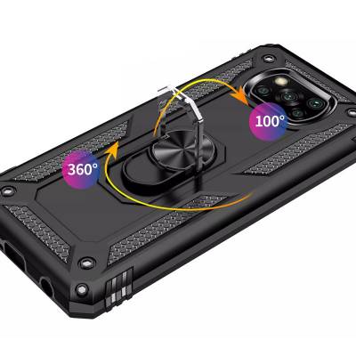 Чехол ударопрочный Serge Ring Xiaomi Poco X3 (Черный) Чехол ударопрочный Serge Ring Xiaomi Poco X3 (Черный)