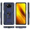 Чехол ударопрочный Serge Ring Xiaomi Poco X3 (Синий) Чехол ударопрочный Serge Ring Xiaomi Poco X3 (Синий)