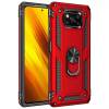 Чехол ударопрочный Serge Ring Xiaomi Poco X3 Pro (Красный) Чехол ударопрочный Serge Ring Xiaomi Poco X3 Pro (Красный)