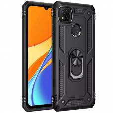 Чехол ударопрочный Serge Ring Xiaomi Redmi 9C (Черный) Чехол ударопрочный Serge Ring Xiaomi Redmi 9C (Черный)