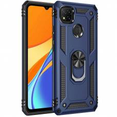 Чехол ударопрочный Serge Ring Xiaomi Redmi 9C (Синий) Чехол ударопрочный Serge Ring Xiaomi Redmi 9C (Синий)