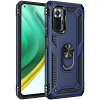 Чохол ударостійкий Serge Ring Xiaomi Redmi Note 10 Pro Max (Синій) Чохол ударостійкий Serge Ring Xiaomi Redmi Note 10 Pro Max (Синій)