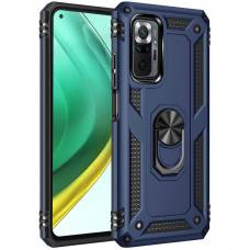 Чехол ударопрочный Serge Ring Xiaomi Redmi Note 10 Pro (Синий) Чехол ударопрочный Serge Ring Xiaomi Redmi Note 10 Pro (Синий)