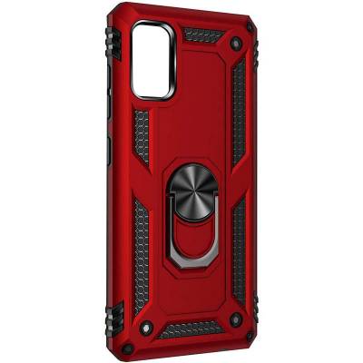 Чехол ударопрочный Serge Ring Xiaomi Redmi Note 10 (Красный)