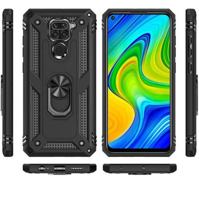 Чехол ударопрочный Serge Ring Xiaomi Redmi Note 9 (Черный) Чехол ударопрочный Serge Ring Xiaomi Redmi Note 9 (Черный)