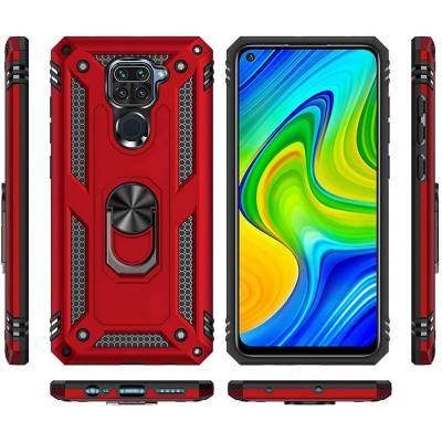 Чехол ударопрочный Serge Ring Xiaomi Redmi Note 9 (Красный) Чехол ударопрочный Serge Ring Xiaomi Redmi Note 9 (Красный)