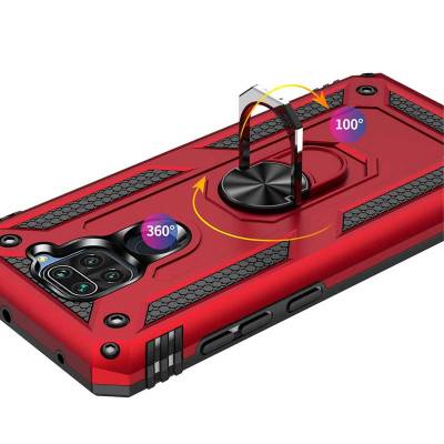 Чехол ударопрочный Serge Ring Xiaomi Redmi Note 9 (Красный) Чехол ударопрочный Serge Ring Xiaomi Redmi Note 9 (Красный)