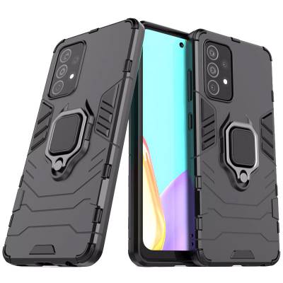 Чехол ударопрочный с магнитным держателем Samsung Galaxy A52 (Черный)