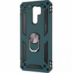 Чехол ударопрочный Serge Ring Xiaomi Redmi 9 (Темно зеленый)