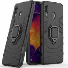 Чехол ударопрочный с магнитным держателем Samsung Galaxy A20S (Черный)